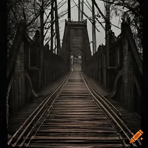 Haunted Bridge Horror Movie Poster On Craiyon