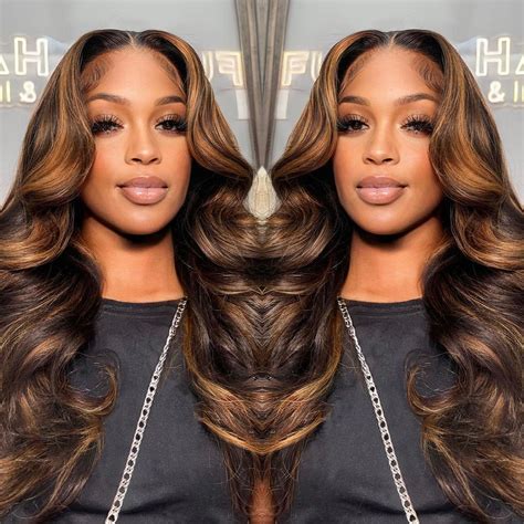 Soul Lady Highlight 13x6 Lace Front Wigs Human Hair Pre