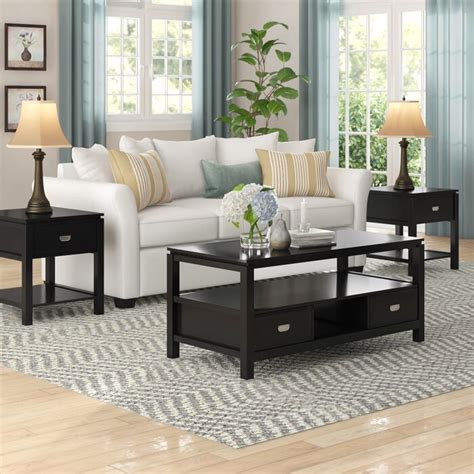 Winston Porter Groce Piece Coffee Table Set Reviews Wayfair