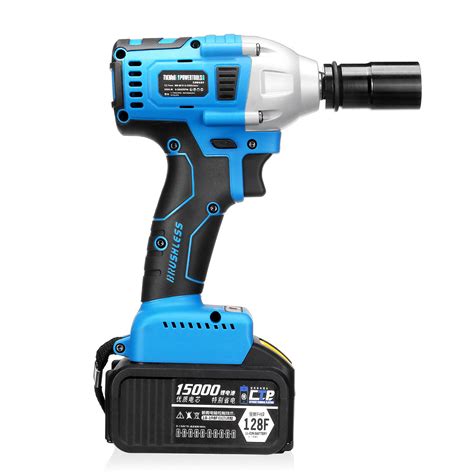 New 15000mAh Electric Impact Wrench 340Nm Cordless Brushless with 2 ...