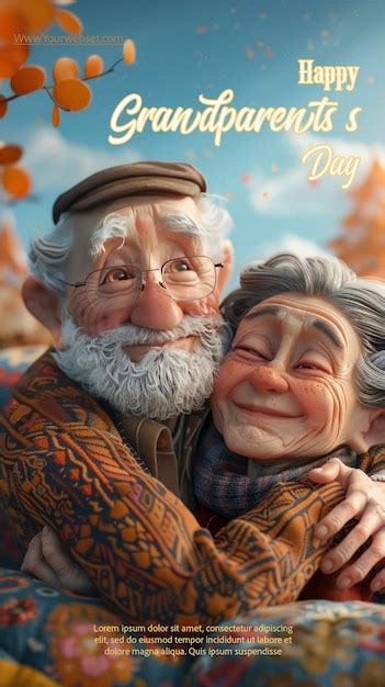 Premium PSD | Happy grandparents day