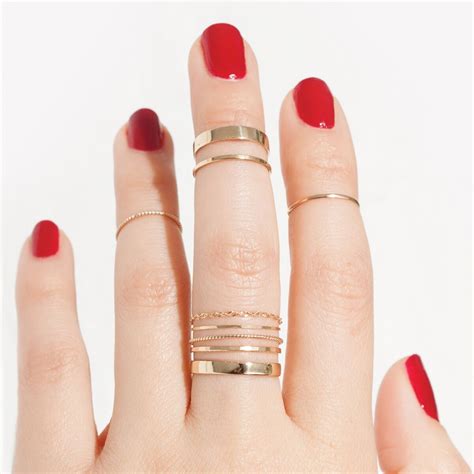 Tomboy Stackable Gold Engravable Ring Catbird