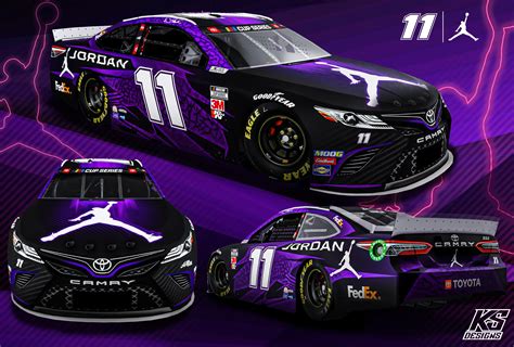 Denny Hamlin Jordan Brand Toyota By Kyle Sykes Trading Paints