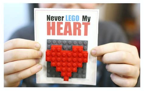 Printable DIY Lego Valentines Day Cards