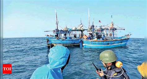 Coast Guard Seizes Pakistani Fishing Boats Off Okha Coast In Gujarat