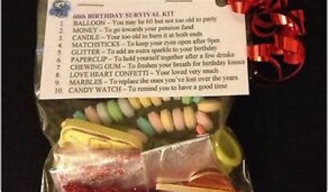 Funny 60th Birthday Presents for Him 60th Birthday Survival Kit ...