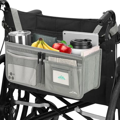 Lunies Walker Basket Foldable Walker Bag With Cup Holder Large Capacity Walker