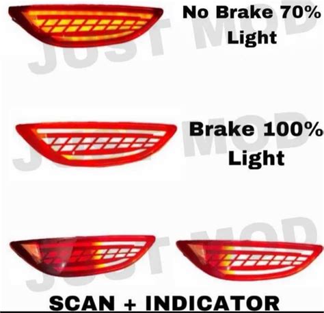 Verna Fluidic Rear Bumper Function Matrix Scan Reflector With