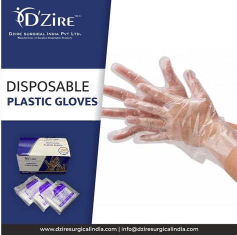 Dzire Plastic Disposable Hand Gloves At Rs 55box In Surat Id