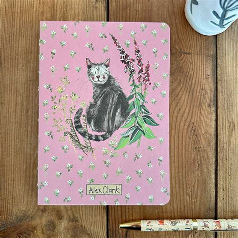 Cat Naked Spine Notebook Alex Clark Art