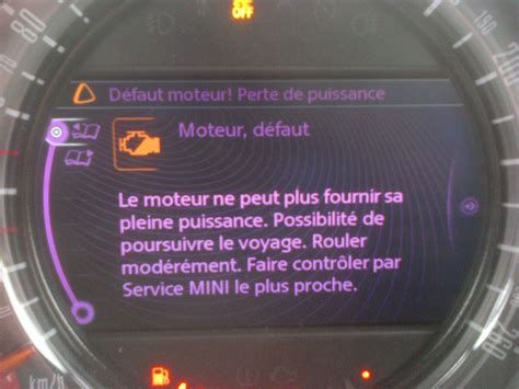 Voyant Perte De Puissance Moteur Cooper S Forum Auto