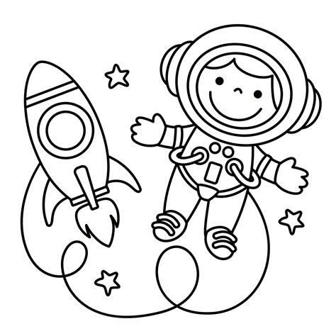 Foguete Astronauta Para Imprimir - Aventuras Espaciais: Pequeno Astronauta e Foguete para imprimir e colorir