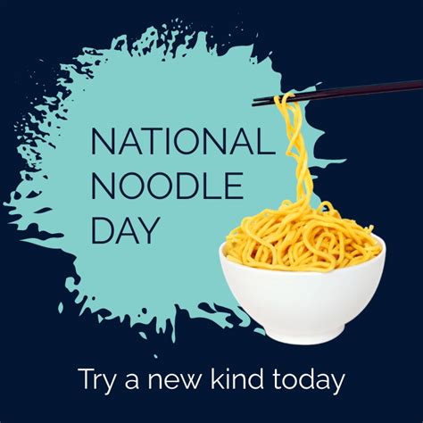 Copy Of National Noodle Day Postermywall