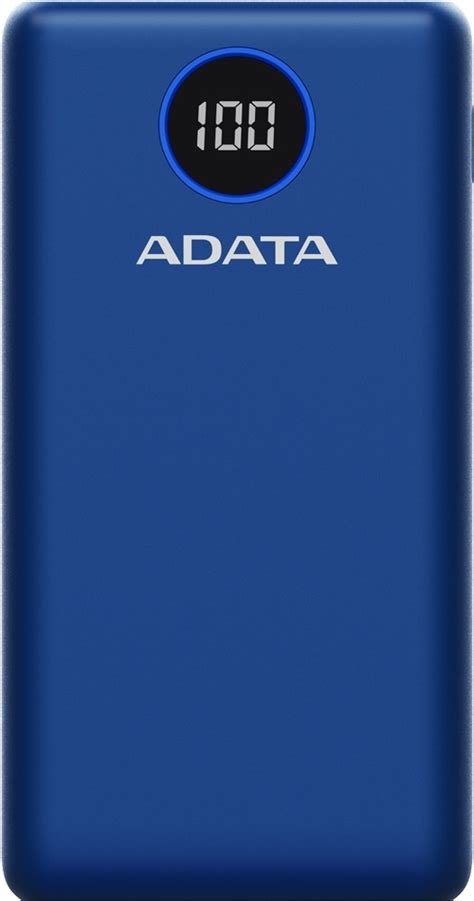 Adata AP20000QCD DGT CDB P20000QCD 20000mAh Blue Power Bank Wootware