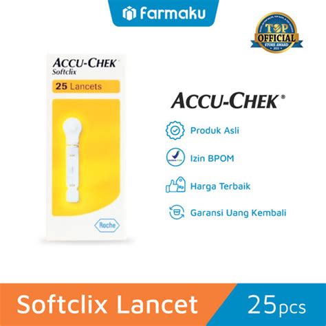 Promo Accu Chek Softclix Lancet Jarum Cek Tes Gula Darah Isi 25