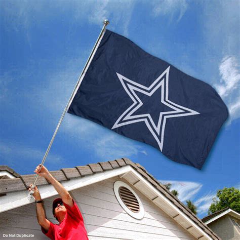 Dallas Cowboys Embroidered Nylon Flag - State Street Products