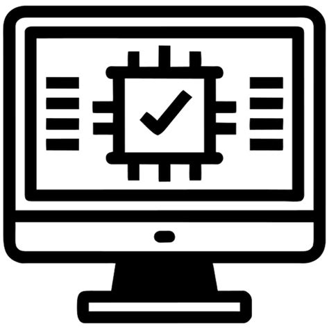 Premium Vector Computer Test Icon