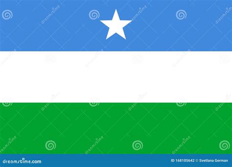 Flag of Puntland State of Somalia Stock Vector - Illustration of paese ...