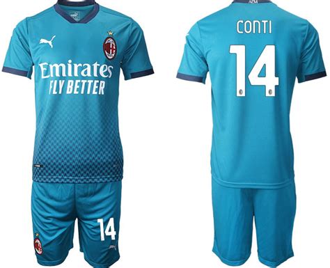 Men 2020-2021 club AC milan away 22 blue Soccer Jerseys on sale,for ...