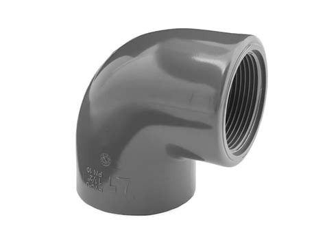 3 4 Inch Pvc Plain To Fbsp 90° Elbow Pressure Pipe Systems