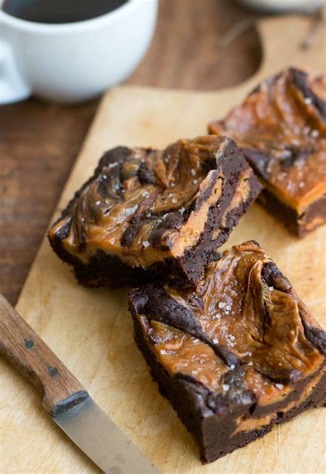 Salted Caramel Cream Cheese Swirl Brownie Recipe