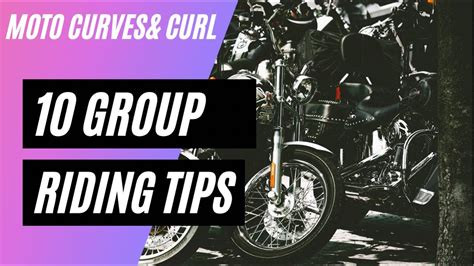 Important Motorcycle Group Riding Tips Youtube