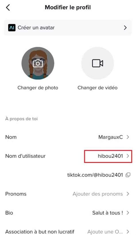 Comment changer de nom dutilisateur TikTok générateur gratuit