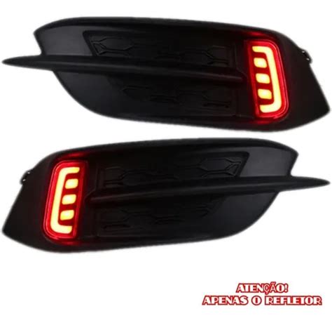 Par Refletor Traseiro Led Moldura Civic G A Tocantins