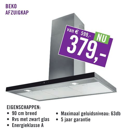 Beko Afzuigkap 90 Cm Breed Aanbieding Bij Keukendepot