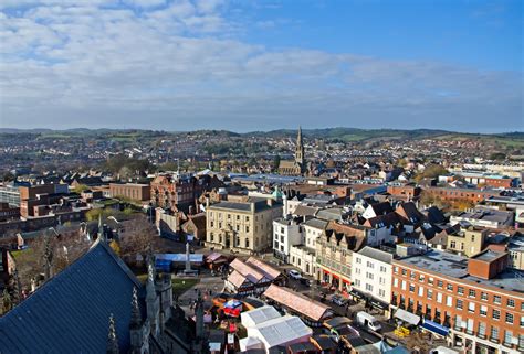 Exeter from the Cathedral | Unique Devon Tours