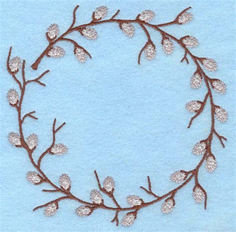 Pussy Willow Ring Machine Embroidery Design Embroidery Library At GrandSlamDesigns