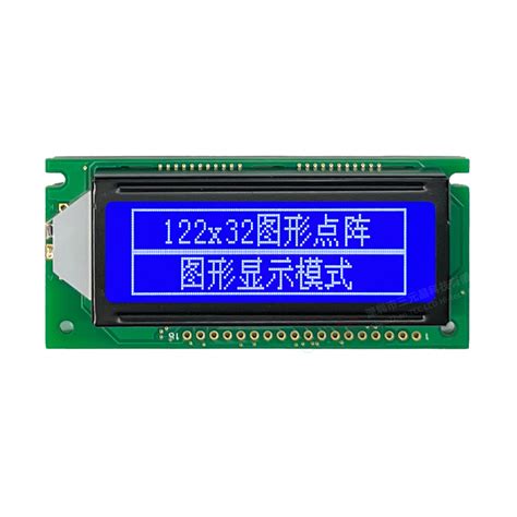 12232 Blue LCD Display 8 Bit Parallel 122 32 Monochrome Module China