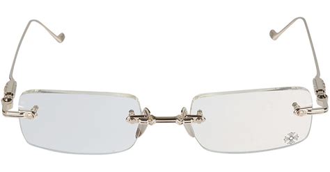 Chrome Hearts Rectangle Rimless Glasses Lyst