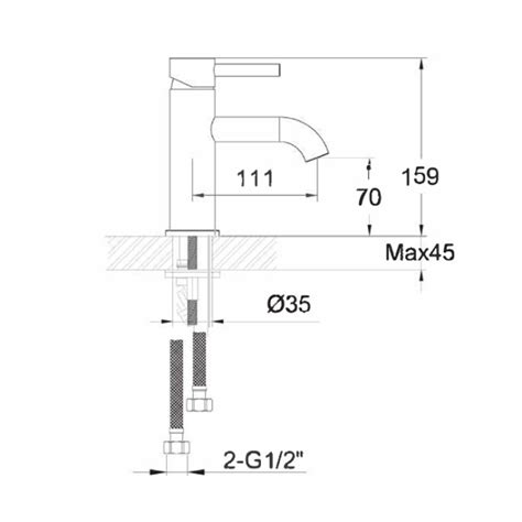 JTP Florence Chrome Single Lever Basin Mixer Sanctuary Bathrooms