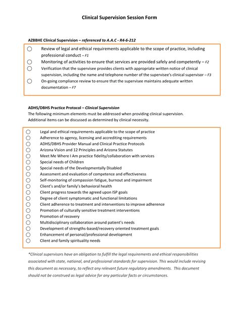 Clinical Supervision Session Form Fill Out Sign Online And Download