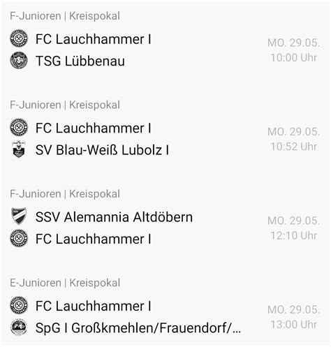 Pfingstmontag Pokal Finalspiele für unseren Nachwuchs FC Lauchhammer