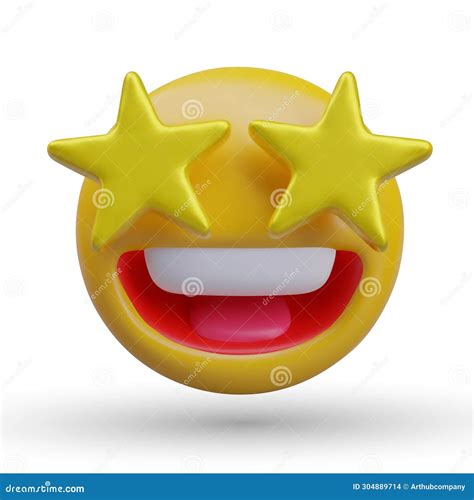 Star Struck Face Animated Emoji Emoticon And Smiley Motion Graphic