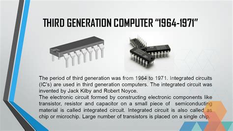 Third Generation Integrated Circuit 1964 1971