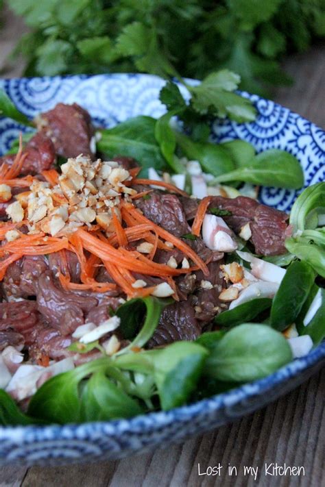 Salade de bœuf à la thaï Salade de boeuf Recette thailandaise