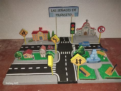 Maqueta señales de tránsito Señales de transito Como hacer