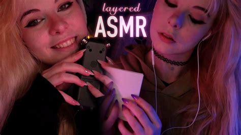 Layered Asmr Close Up Whispering And Gentle Tapping Breathing Blowing Youtube