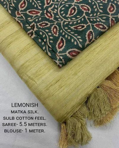 Soft Matka Silk Sarees At Rs In Pune Id