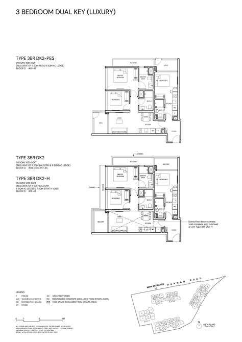 Grand Dunman Floor Plan Layout | 1 to 5 Bedroom Layout Plans