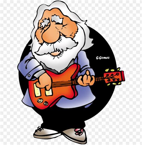 Ictures Of Old Men With Guitar Old Man Guitar Cartoo Png Transparent