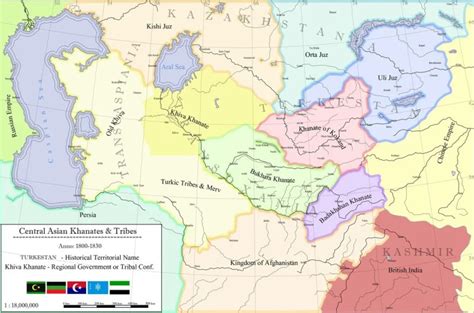 Bukhara Central Asia Map