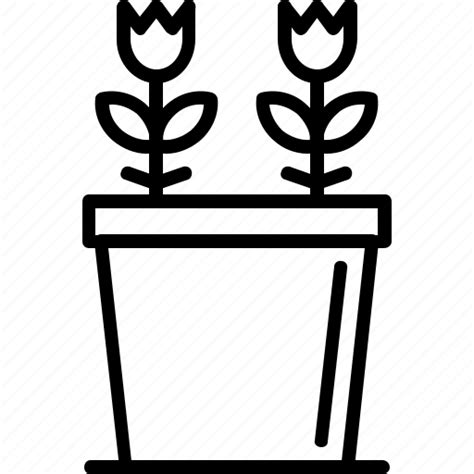 Decoration Garden Leaf Plants Pot Potted Icon Download On Iconfinder