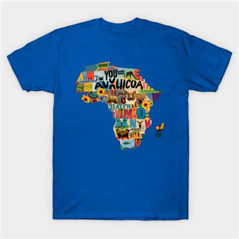 African Map Africa T Shirt Teepublic