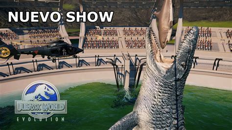 Reconstruyo El Show Del Mosasaurus Nuevo Recinto De Dinosaurio Marino