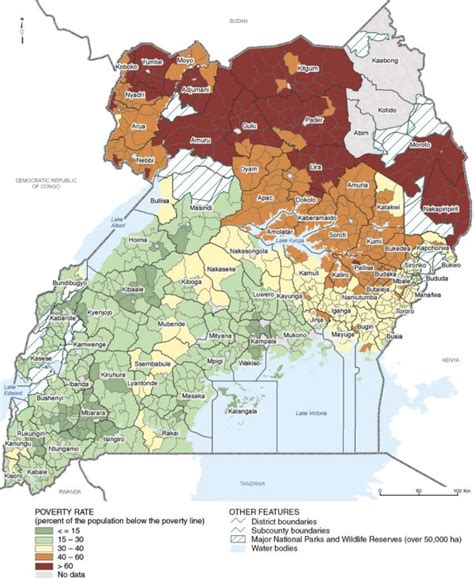 Uganda Population Density Map