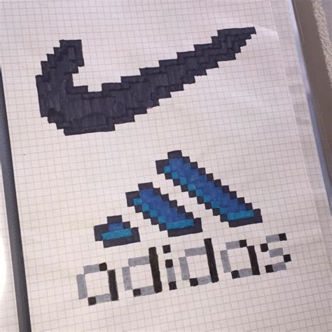 Handmade Pixel Art How To Draw Adidas Logo Pixelart Atelier Yuwa Ciao Jp